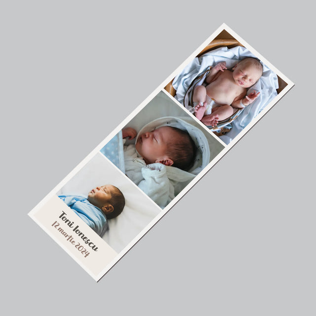 Colaj De Fotografii: Nașterea Unui Copil - Magnet Pe Fregider
