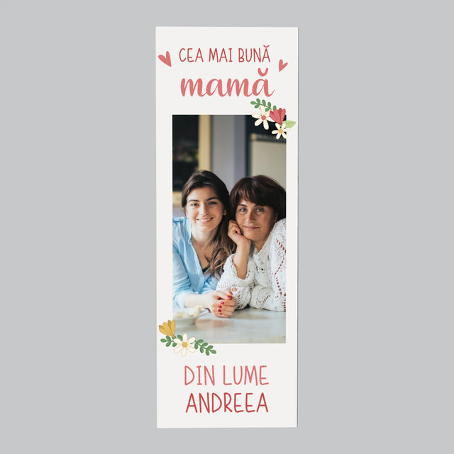 Fotografie Si Semnătură: Cea Mai Bună Mamă Lumea - Magnet Pe Fregider