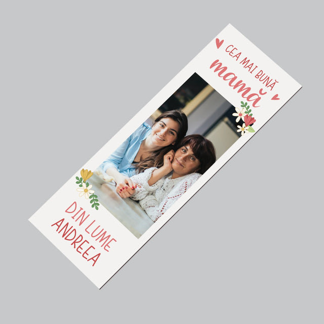 Fotografie Si Semnătură: Cea Mai Bună Mamă Lumea - Magnet Pe Fregider