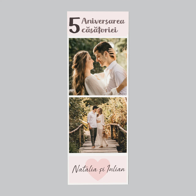 Colaj De Fotografii: A 5-A Aniversare A Nunții - Magnet Pe Fregider