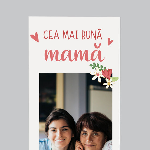 Fotografie Si Semnătură: Cea Mai Bună Mamă Lumea - Magnet Pe Fregider