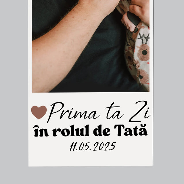 Fotografie Si Semnătură: Prima Ta Zi În Rolul De Tată - Magnet Pe Fregider