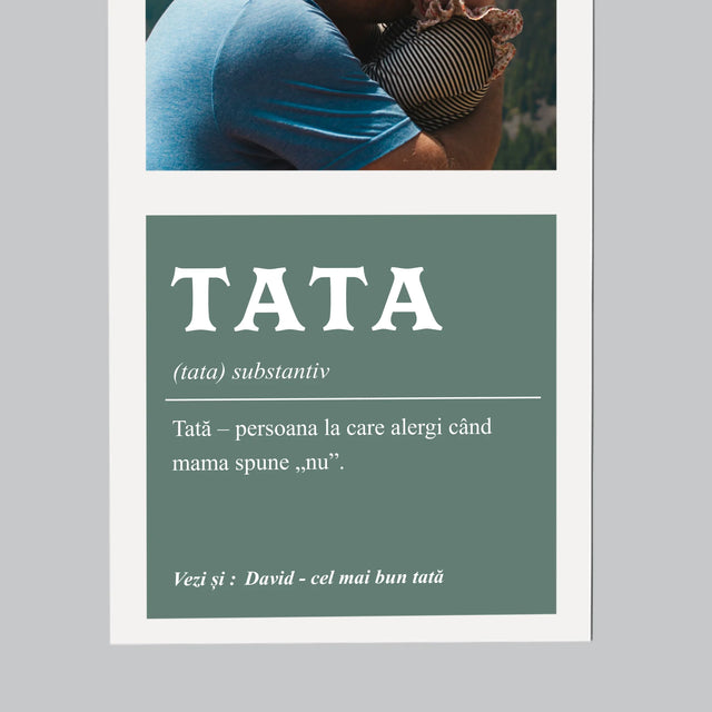 Fotografie Si Semnătură: Definiția Tată - Magnet Pe Fregider