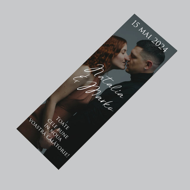 Fotografie Si Semnătură: Urări Fotografie De Nuntă - Magnet Pe Fregider