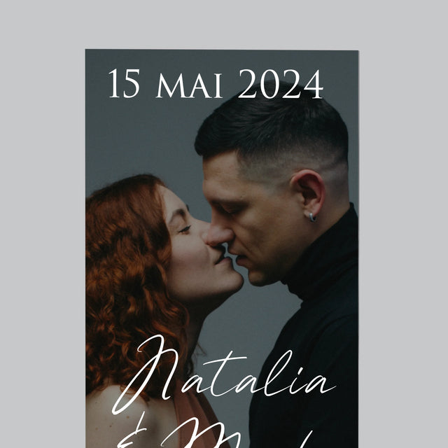 Fotografie Si Semnătură: Urări Fotografie De Nuntă - Magnet Pe Fregider