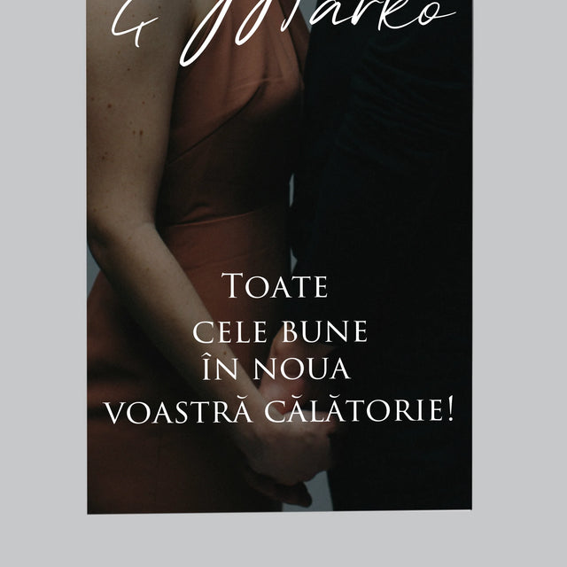 Fotografie Si Semnătură: Urări Fotografie De Nuntă - Magnet Pe Fregider