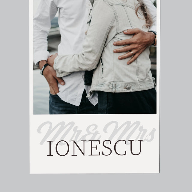 Colaj De Fotografii: Mr&Mrs Data - Magnet Pe Fregider