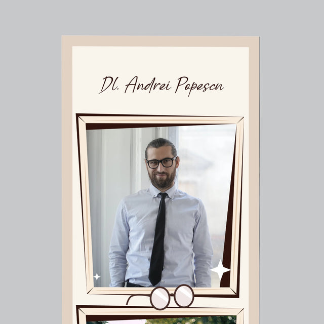 Fotografie Si Semnătură: Profesorul Cu Clasă - Magnet Pe Fregider