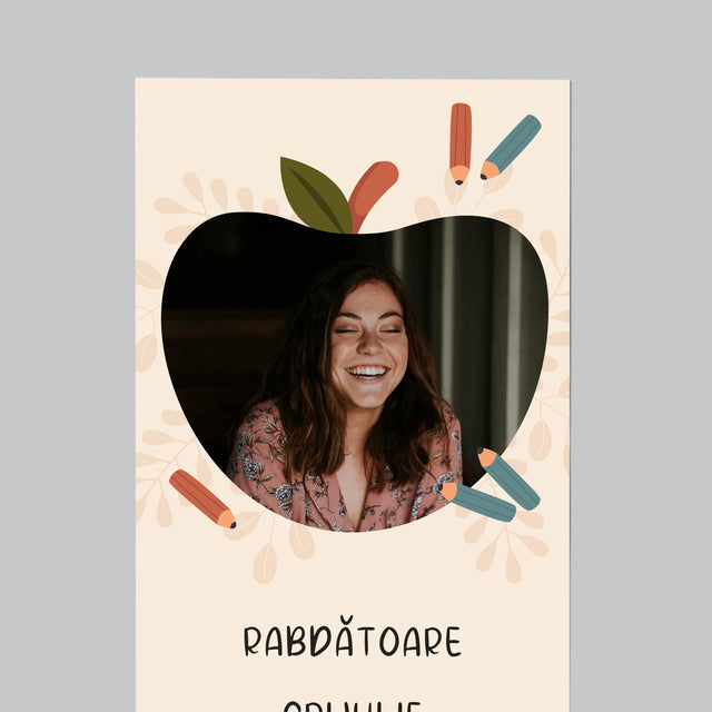 Fotografie Si Semnătură: Educatoare Grădiniță - Magnet Pe Fregider