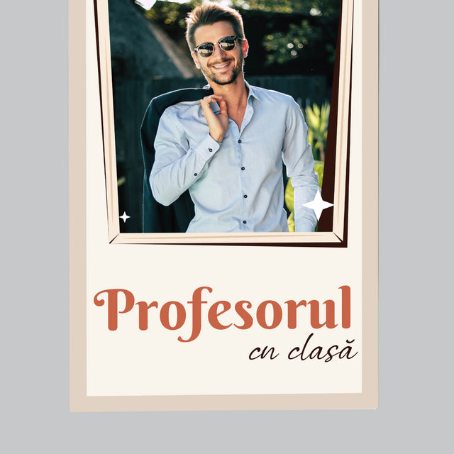 Fotografie Si Semnătură: Profesorul Cu Clasă - Magnet Pe Fregider