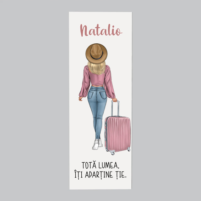 Creator De Personaj: Fată Călătoare - Magnet Pe Fregider