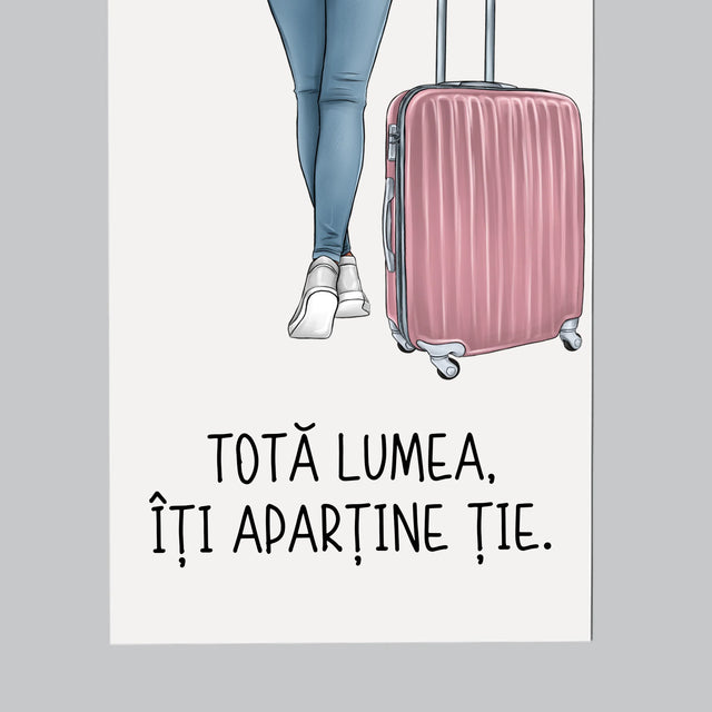 Creator De Personaj: Fată Călătoare - Magnet Pe Fregider