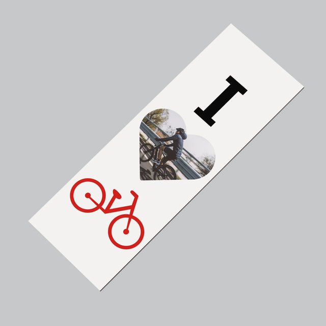 Fotografie Si Semnătură: I Love Bicicletă - Magnet Pe Fregider