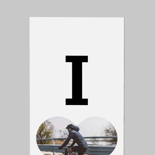 Fotografie Si Semnătură: I Love Bicicletă - Magnet Pe Fregider