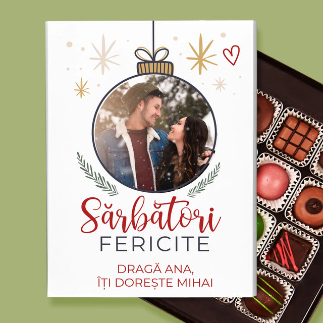 Fotografie Si Semnătură: Sărbători Fericite Jucărie De Brad - Praline