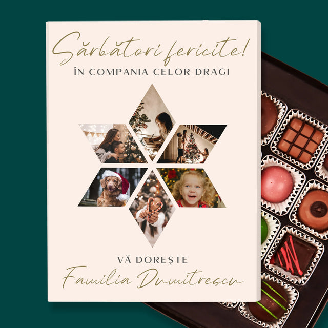 Colaj De Fotografii: Sărbători Frumoase Steaua - Praline