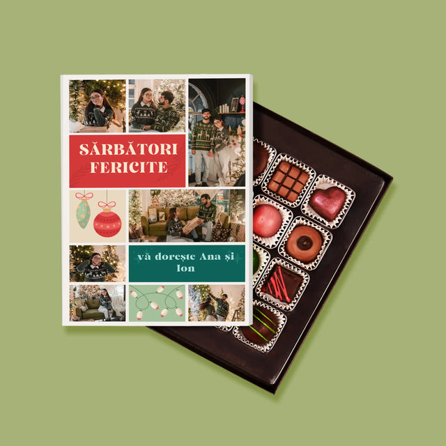 Colaj De Fotografii: Fotografii De Sărbători - Praline