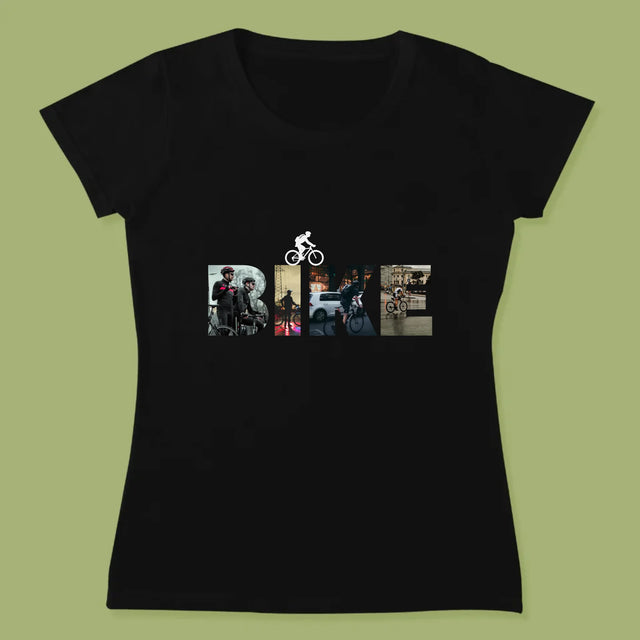Cuvânt Din Fotografii: Bike - Tricou Pentru Femei