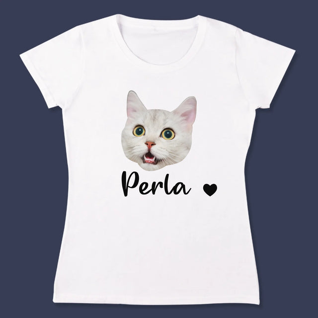 Personajul Tău: Capul Mâțului Tău - Tricou Pentru Femei