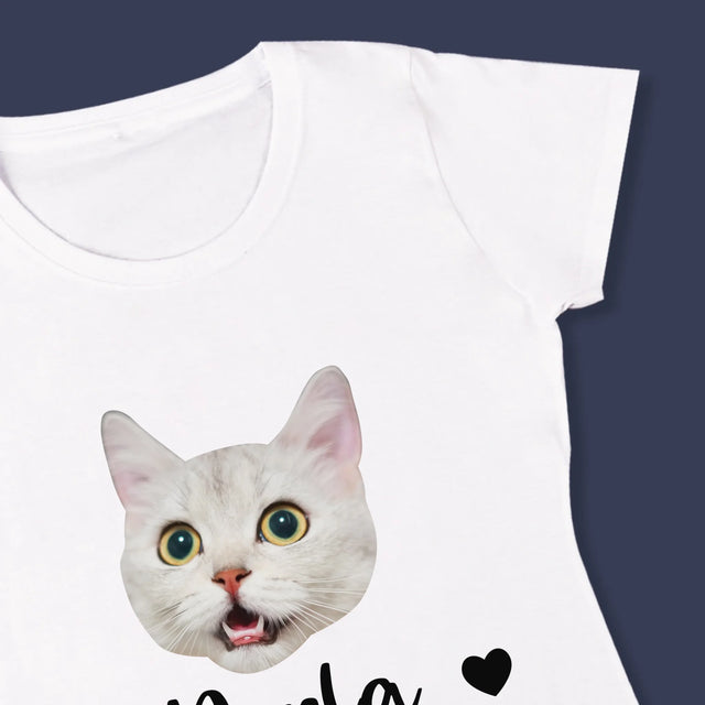 Personajul Tău: Capul Mâțului Tău - Tricou Pentru Femei