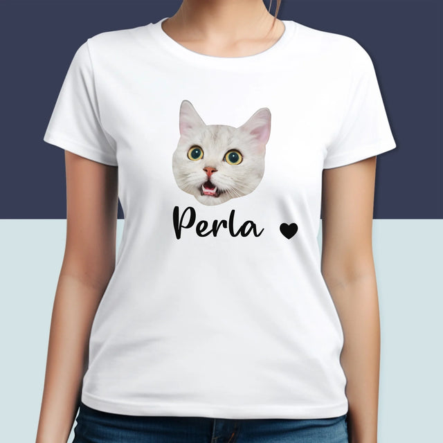 Personajul Tău: Capul Mâțului Tău - Tricou Pentru Femei