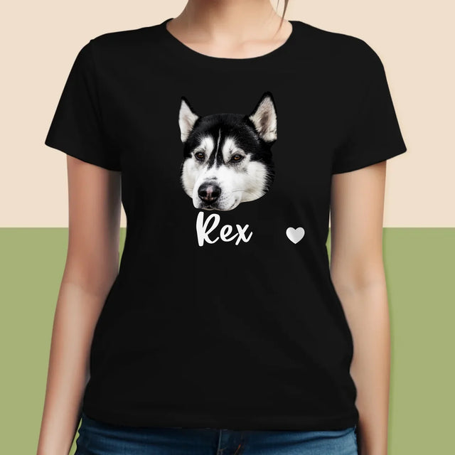 Personajul Tău: Capul Câinelui Tău - Tricou Pentru Femei