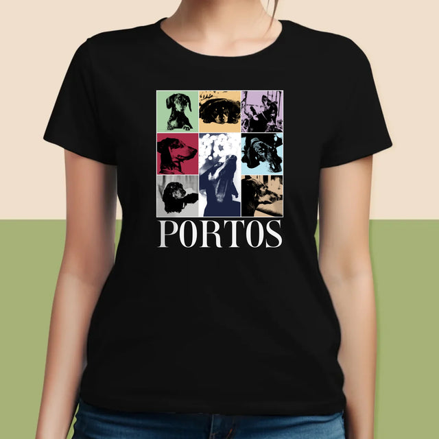 Colaj De Fotografii: Cățeluș Ca Taylor - Tricou Pentru Femei