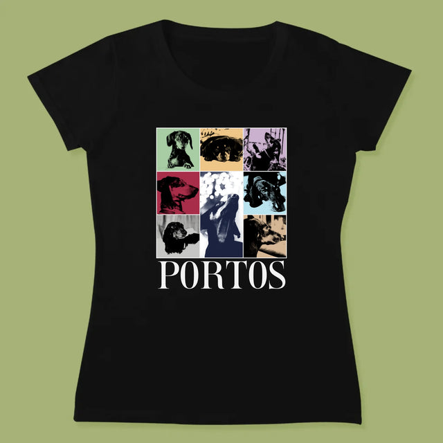 Colaj De Fotografii: Cățeluș Ca Taylor - Tricou Pentru Femei