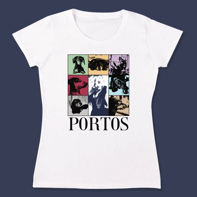 Colaj De Fotografii: Cățeluș Ca Taylor - Tricou Pentru Femei