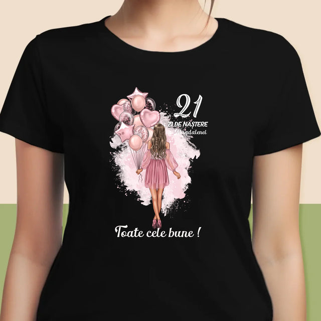 Creator De Personaj: Ziua De Naștere Baloane - Tricou Pentru Femei