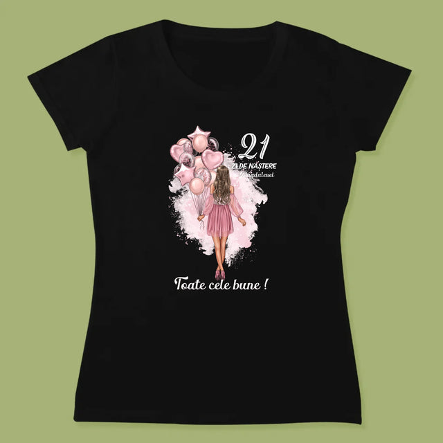Creator De Personaj: Ziua De Naștere Baloane - Tricou Pentru Femei