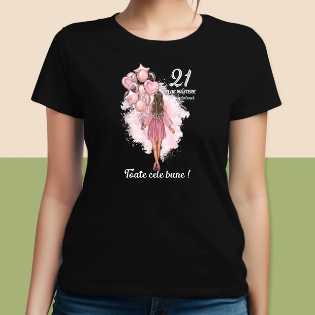 Creator De Personaj: Ziua De Naștere Baloane - Tricou Pentru Femei