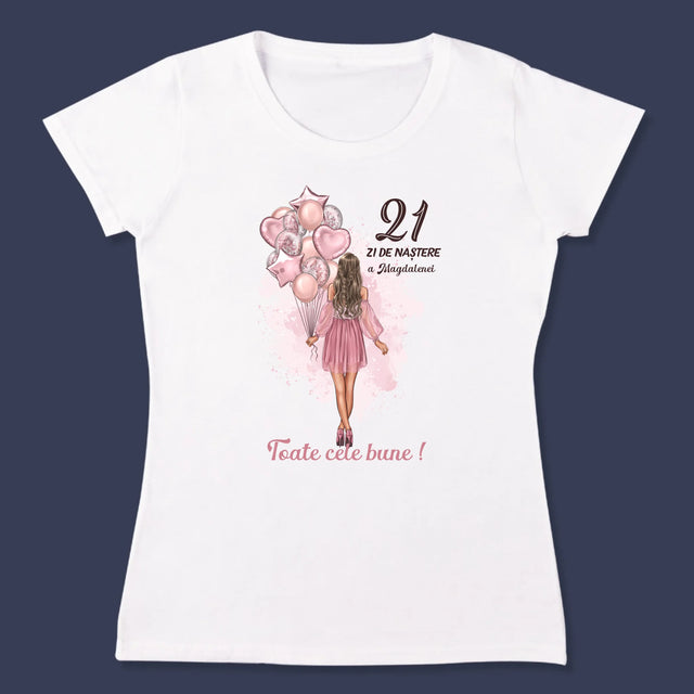 Creator De Personaj: Ziua De Naștere Baloane - Tricou Pentru Femei
