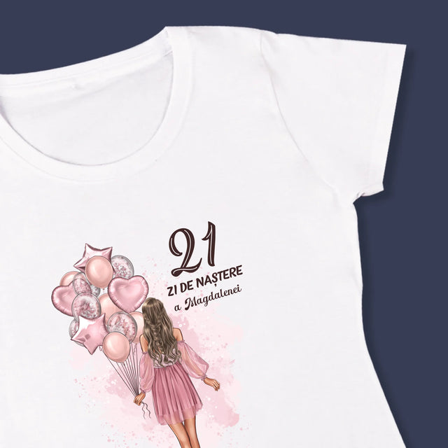 Creator De Personaj: Ziua De Naștere Baloane - Tricou Pentru Femei
