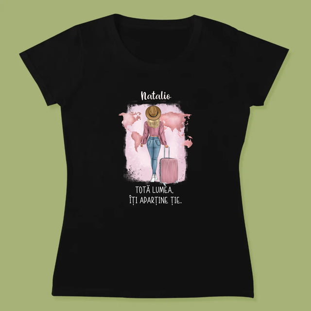 Creator De Personaj: Fată Călătoare - Tricou Pentru Femei
