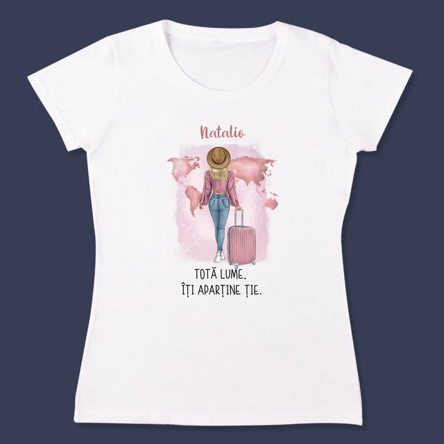 Creator De Personaj: Fată Călătoare - Tricou Pentru Femei
