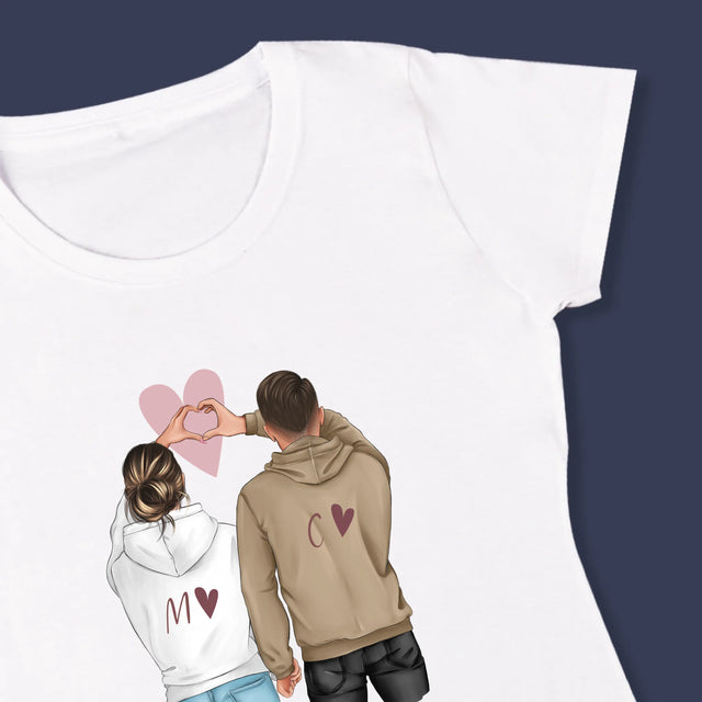 Creator De Personaj: Cuplu Inimă - Tricou Pentru Femei