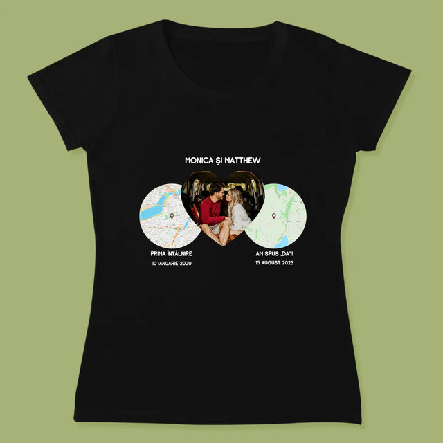 Harta Oraș: Locurile Noastre - Tricou Pentru Femei