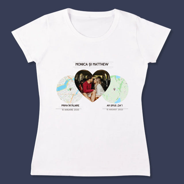 Harta Oraș: Locurile Noastre - Tricou Pentru Femei