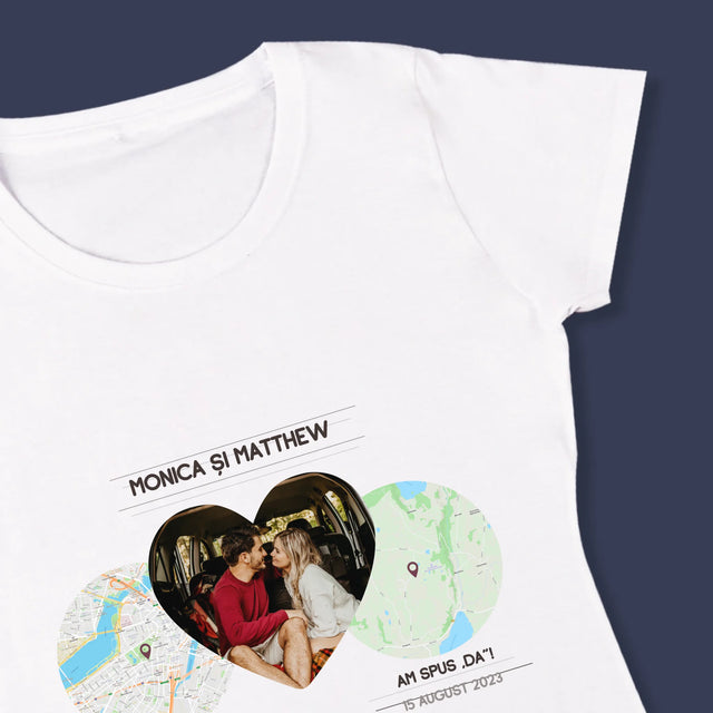 Harta Oraș: Locurile Noastre - Tricou Pentru Femei