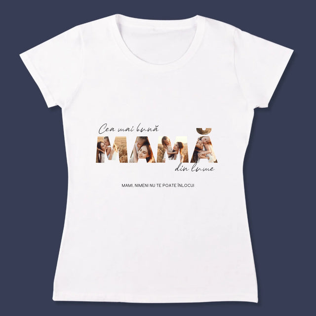 Cuvânt Din Fotografii: Cea Mai Bună Mamă Din Lume Fotografii - Tricou Pentru Femei