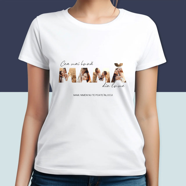 Cuvânt Din Fotografii: Cea Mai Bună Mamă Din Lume Fotografii - Tricou Pentru Femei