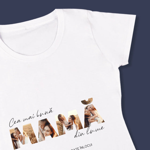 Cuvânt Din Fotografii: Cea Mai Bună Mamă Din Lume Fotografii - Tricou Pentru Femei