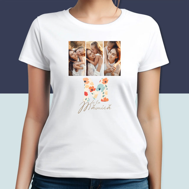 Colaj De Fotografii: M De La Mămică - Tricou Pentru Femei