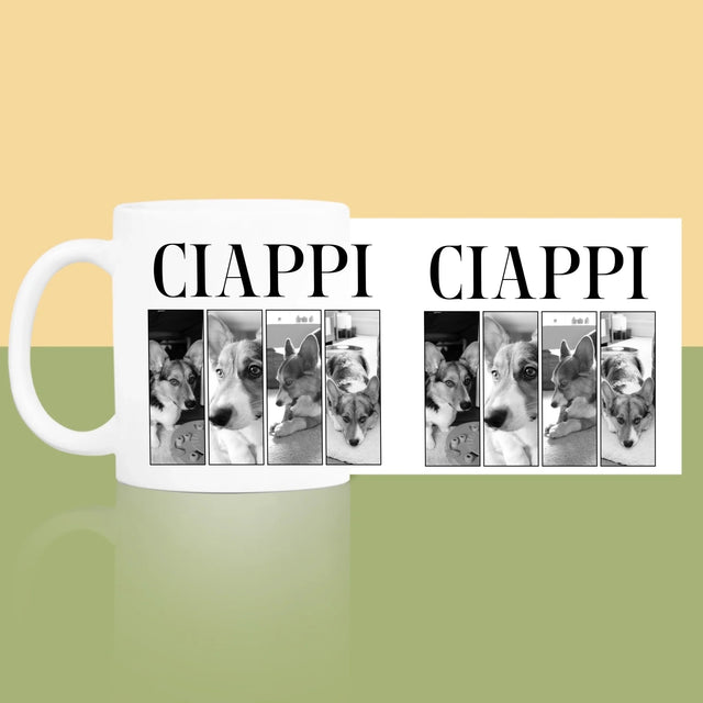 Colaj De Fotografii: Bootleg Clasic Cu Cățeluș - Cană