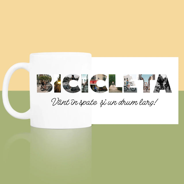 Cuvânt Din Fotografii: Bicikleta - Cană