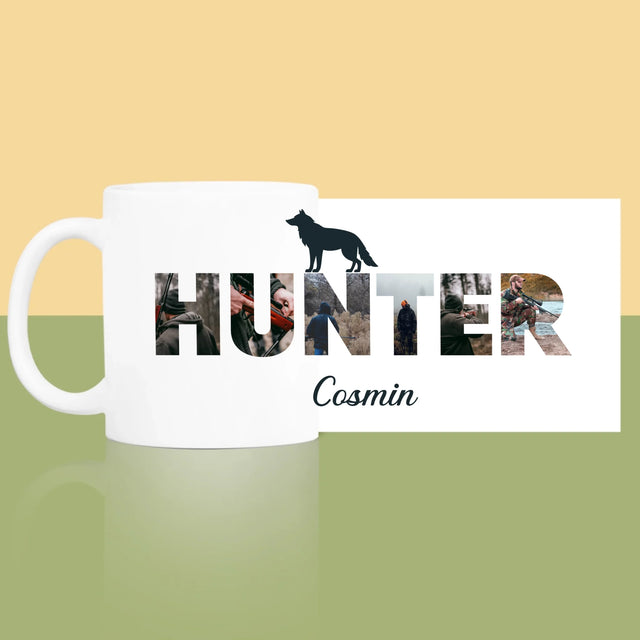 Cuvânt Din Fotografii: Hunter - Cană