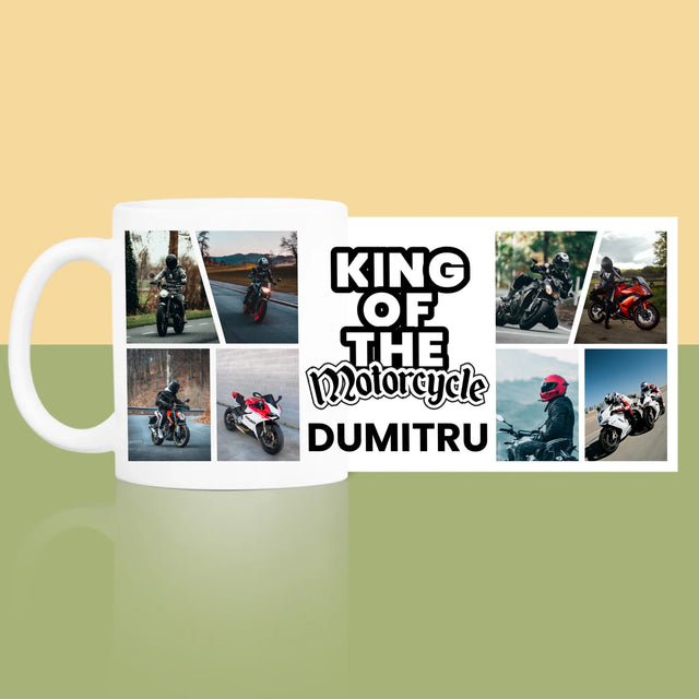 Colaj De Fotografii: King Of The Motorcycle - Cană
