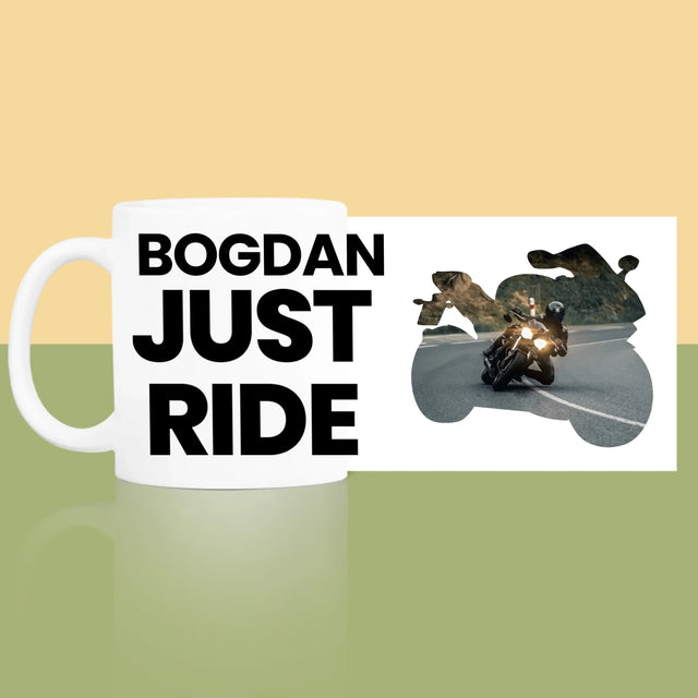 Formă Din Fotografii: Just Ride - Cană