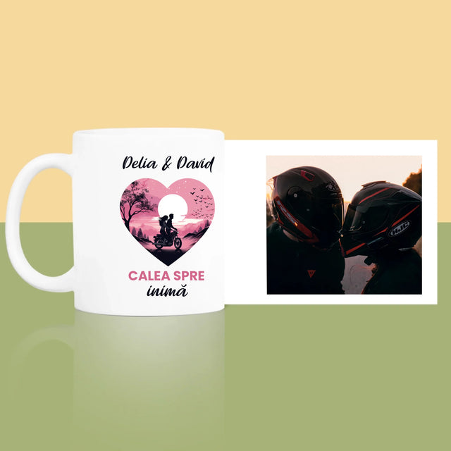 Colaj De Fotografii: Calea Spre Inimă - Cană